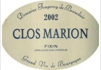 Domaine Fougeray de Beauclair - Clos Marion