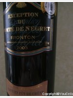 Exception du Comte de Négret