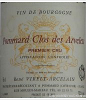 Domaine Virely Arcelain - 1er Cru Clos des Arvelets