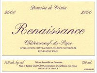 Domaine de Cristia - Renaissance
