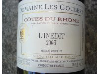 Domaine les Goubert L'Inédit