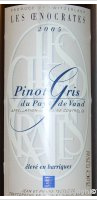 Testuz, Les Oenocrates Pinot Gris (AOC Pays de Vaud)