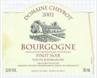 Domaine Chevrot - Pinot Noir