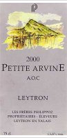 Les Frères Philippoz - Petite Arvine