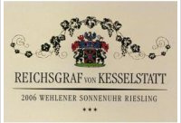 Reichsgraf von Kesselstatt Wehlener Sonnenuhr Riesling