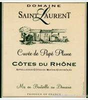 Domaine Saint Laurent Cuvée de Papé Plume