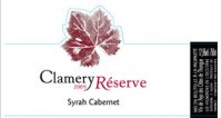 Clamery, Réserve Syrah Cabernet