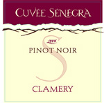 Clamery, Cuvée Sénégra Pinot Noir