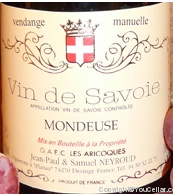 Domaine Les Aricoques - Mondeuse