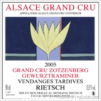 Rietsch - Grand Cru Zotzenberg Vendanges Tardives