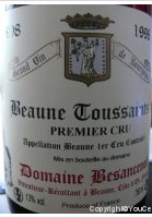 Domaine Besancenot - 1er cru - Toussaints