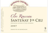 Domaine Chevrot - 1er cru  Clos Rousseau