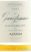 Jean-Baptiste Adam - Kaefferkopf - Vieilles Vignes