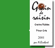 Domaine Einhart - Grain de Raisin - Sélection Grains Nobles