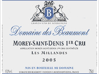 Domaine des Beaumont - 1er Cru Les Millandes