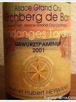 Jean et Hubert Heywang - Grand Cru Kirchberg de Barr Vendanges Tardives