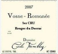 Domaine Cécile Tremblay - 1er Cru - Les Rouges de Dessus