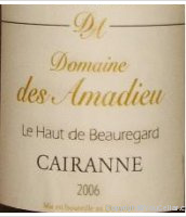 Domaine des Amadieu Cuvée Le Haut de Beauregard