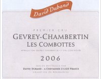 David Duband - 1er Cru - Les Combottes