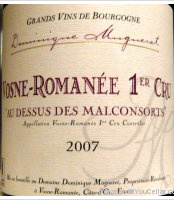 Domaine Dominique Mugneret - 1er cru Au Dessus des Malconsorts
