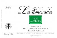 Domaine Les Eminades - Cuvée Rue des Vignes