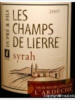 Les Champs de Lierre, Syrah