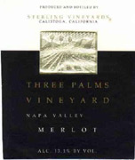 Sterling Vineyards, Three Palms Merlot
