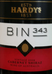 Hardys - Bin 343 Cabernet Shiraz