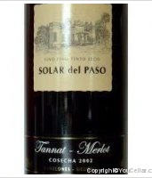 Solar del Paso, Reservado Tannat Merlot