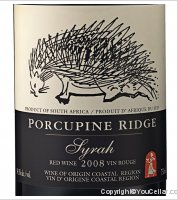 Boekenhoutskloof, Porcupine Ridge Syrah (W.O. Coastal Region)