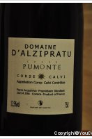 Domaine d'Alzipratu - Cuvée Pumonte