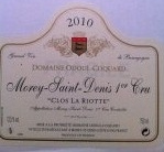 Domaine Odoul-Coquard - 1er cru Clos La Riotte
