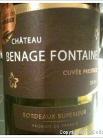 Château Benage Fontaine - Cuvée Prestige