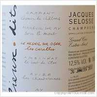Jacques Selosse - Extra Brut Les Carelles Le Mesnil-sur-Oger