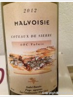 André Bonvin - Malvoisie Coteaux de Sierre