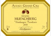 Domaine Armand Landmann - Grand Cru Muenchberg  Vendanges Tardives