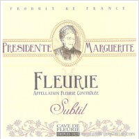 Cave de Fleurie - Présidente Marguerite Subtil