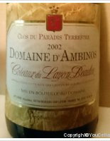 Domaine d'Ambinos - Clos du Paradis Terrestre