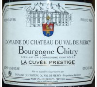 Domaine du Château du Val de Mercy - La Cuvée Prestige