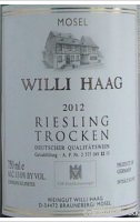 Willi Haag - Riesling trocken