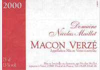Domaine Nicolas Maillet - Mâcon Verzé