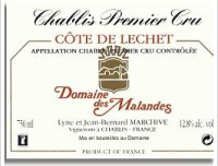 Domaine des Malandes, Premier Cru Côte de Lechet