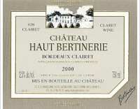 Château Haut Bertinerie