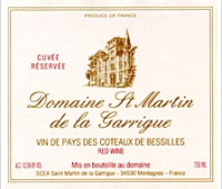 Domaine St Martin de la Garrigue - Cuvée Réservée