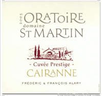 Domaine de l'Oratoire Saint Martin - Cuvée Prestige