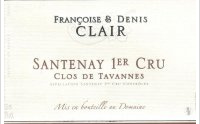 Domaine Françoise et Denis Clair - 1er Cru Clos de Tavannes