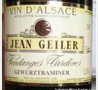 Jean Geiler - Vendanges Tardives