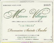 Domaine Sainte Barbe - Les Tilles