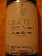 Luis Alberto Cetto, Nebbiolo Reserva Privada 