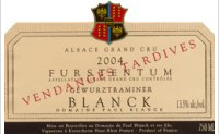 Domaine Paul Blanck - Furstentum Vendanges Tardives